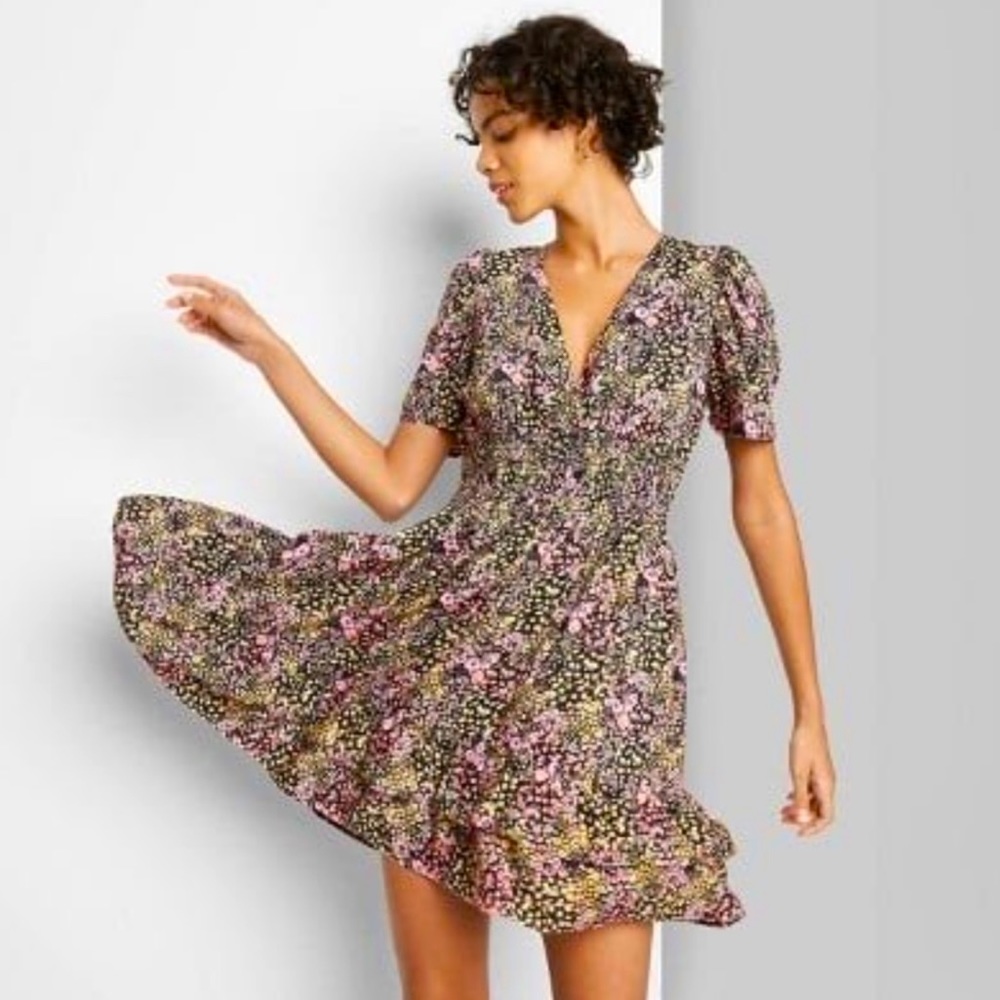 Wild Fable Black Floral Sundress